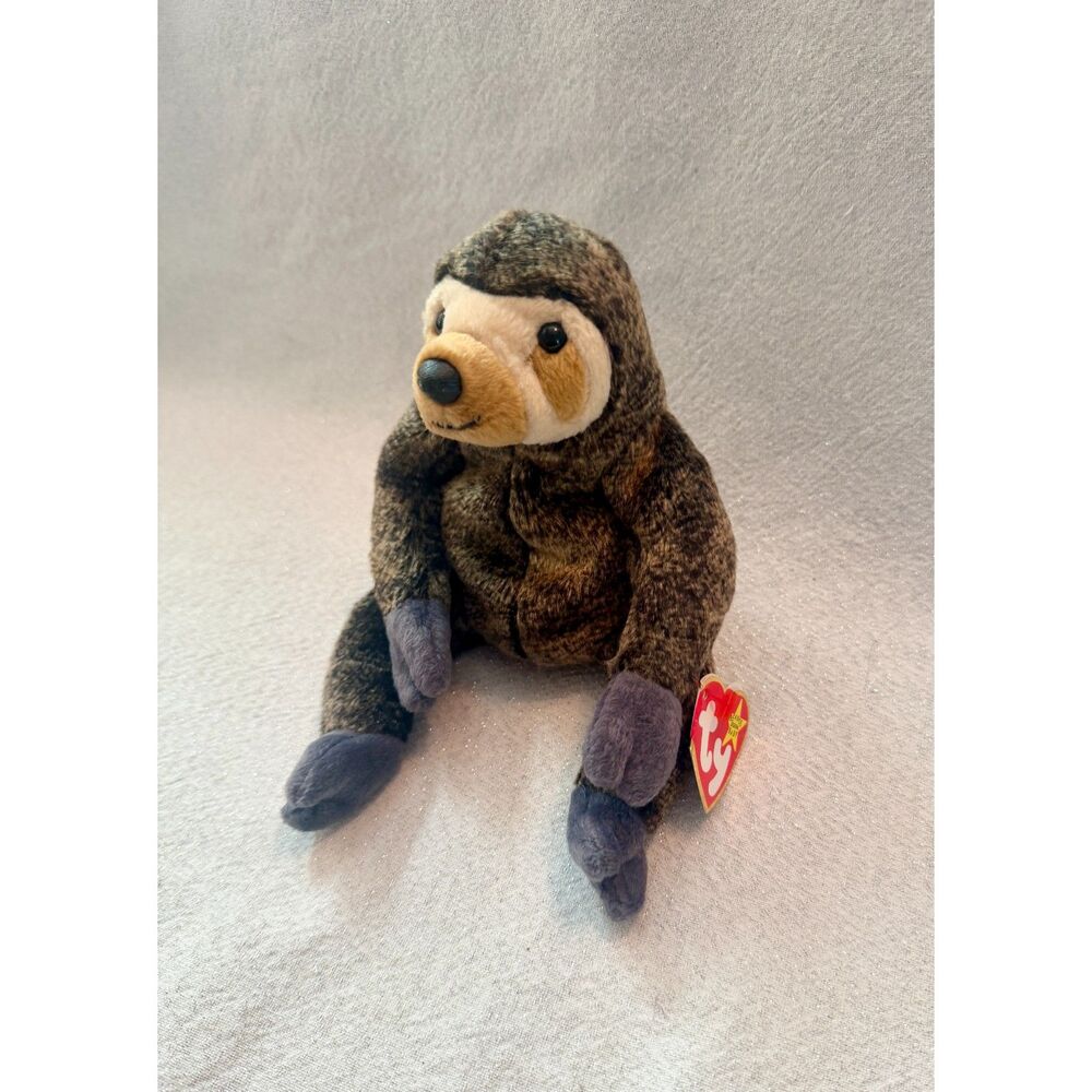 Ty Beanie Baby - Slowpoke the Sloth 6" new MWMTs Plush Stuffed Animal Toy
